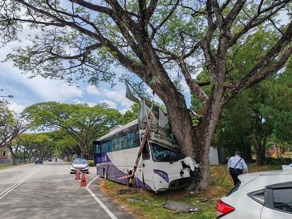Bus driver jailed seven days, fined RM8,000 over Serdang crash into tree that injured three kindergarten kids, teacher