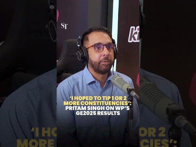 ‘I hoped to tip 1 or 2 more constituencies’: Pritam Singh on WP’s GE2025 results