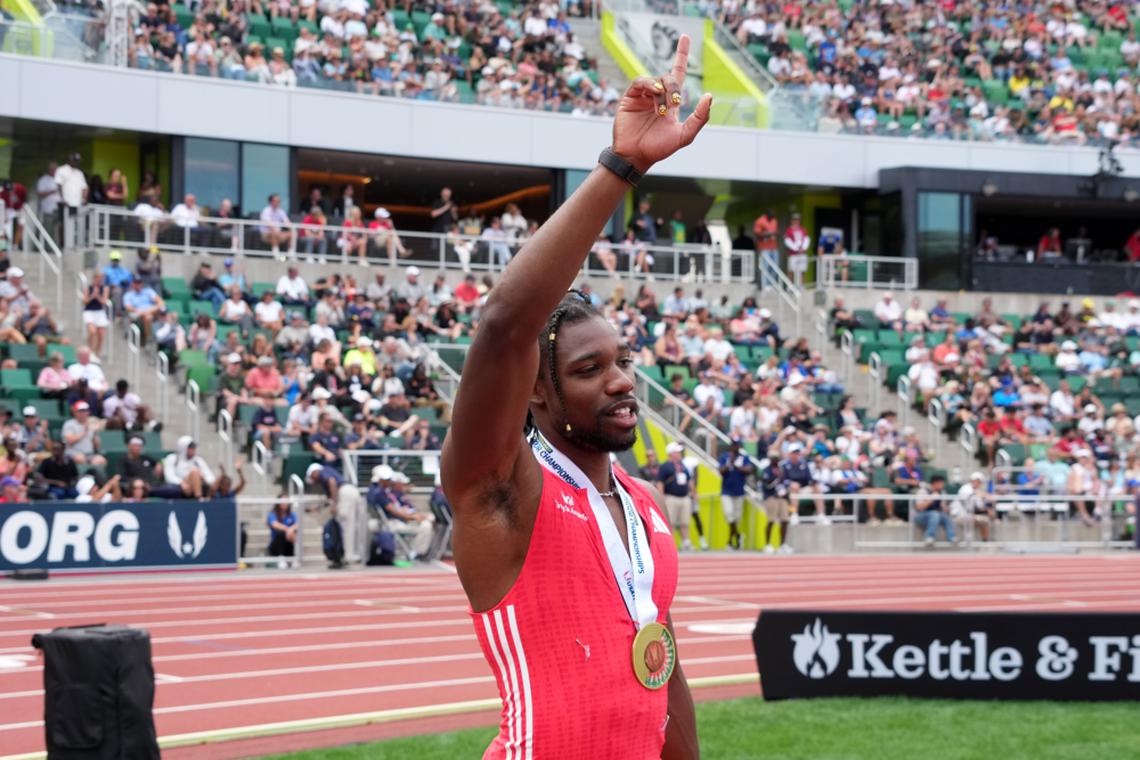 Lyles clocks world's fastest 200m this year in heated U.S. trials race
