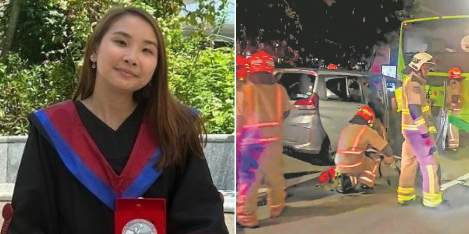 23-Year-old woman dies after private-hire vehicle crashes into bus in Yishun