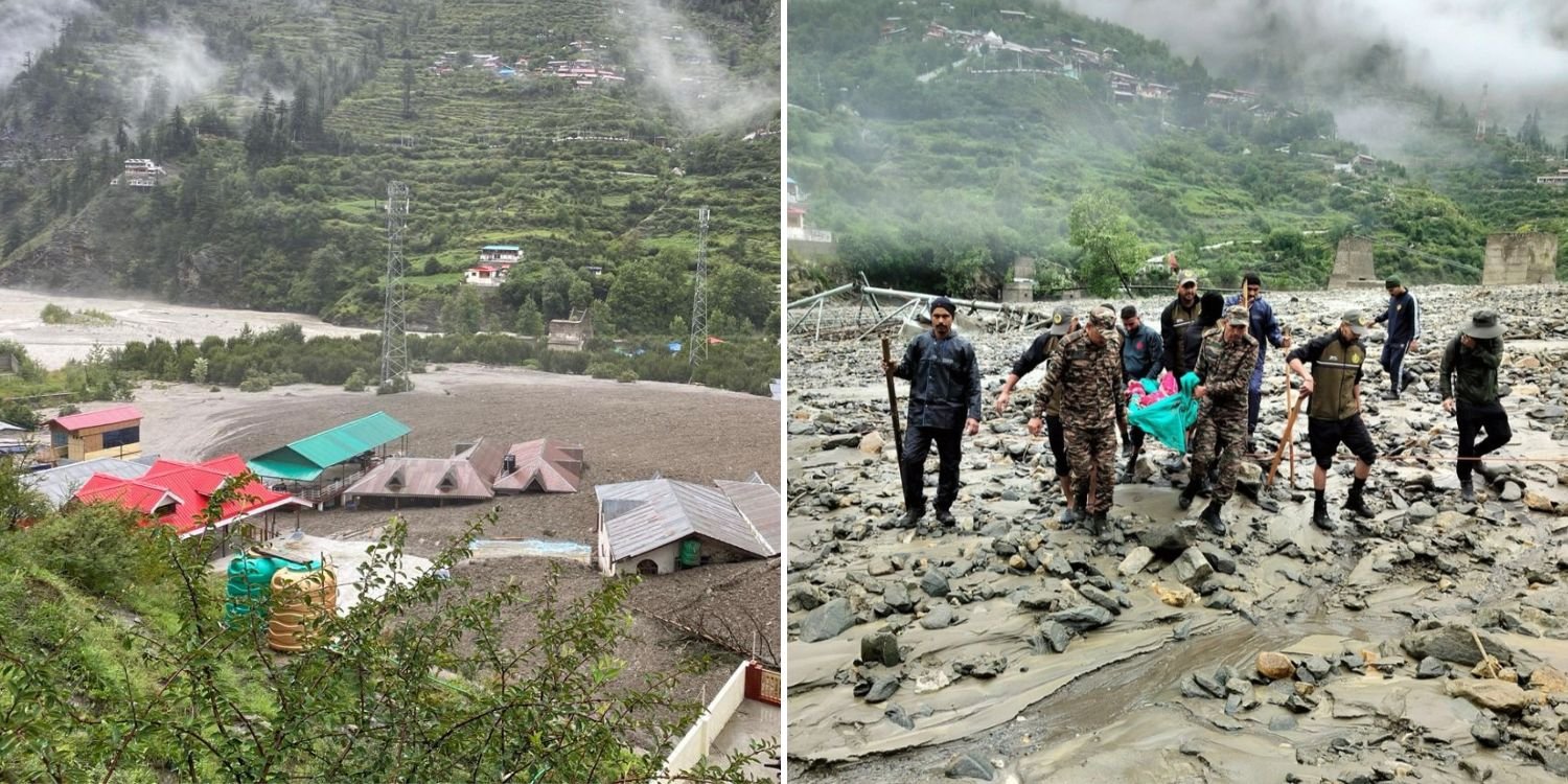 At least 5 dead & over 100 missing after mudslide tears through village in India