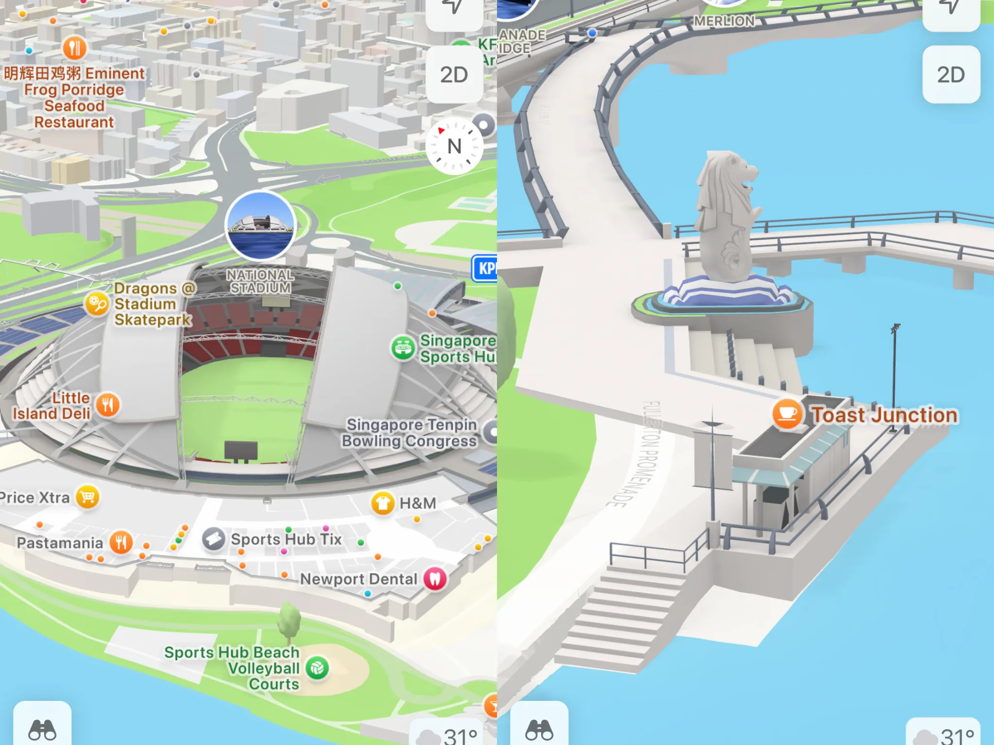 Singapore gets an exciting new Apple Maps update with 3D roads and iconic landmarks