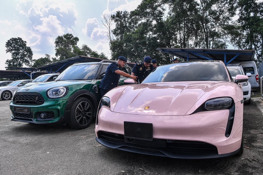 10 luxury cars seized after owners 'forgot' to renew road tax, insurance