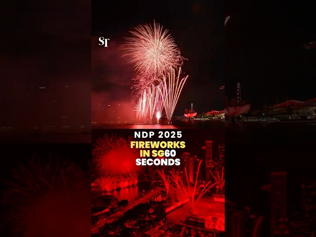 NDP 2025 Fireworks in 60 seconds