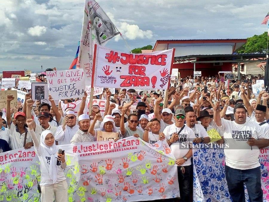 Thousands attend solidarity rally for Zara in Sipitang