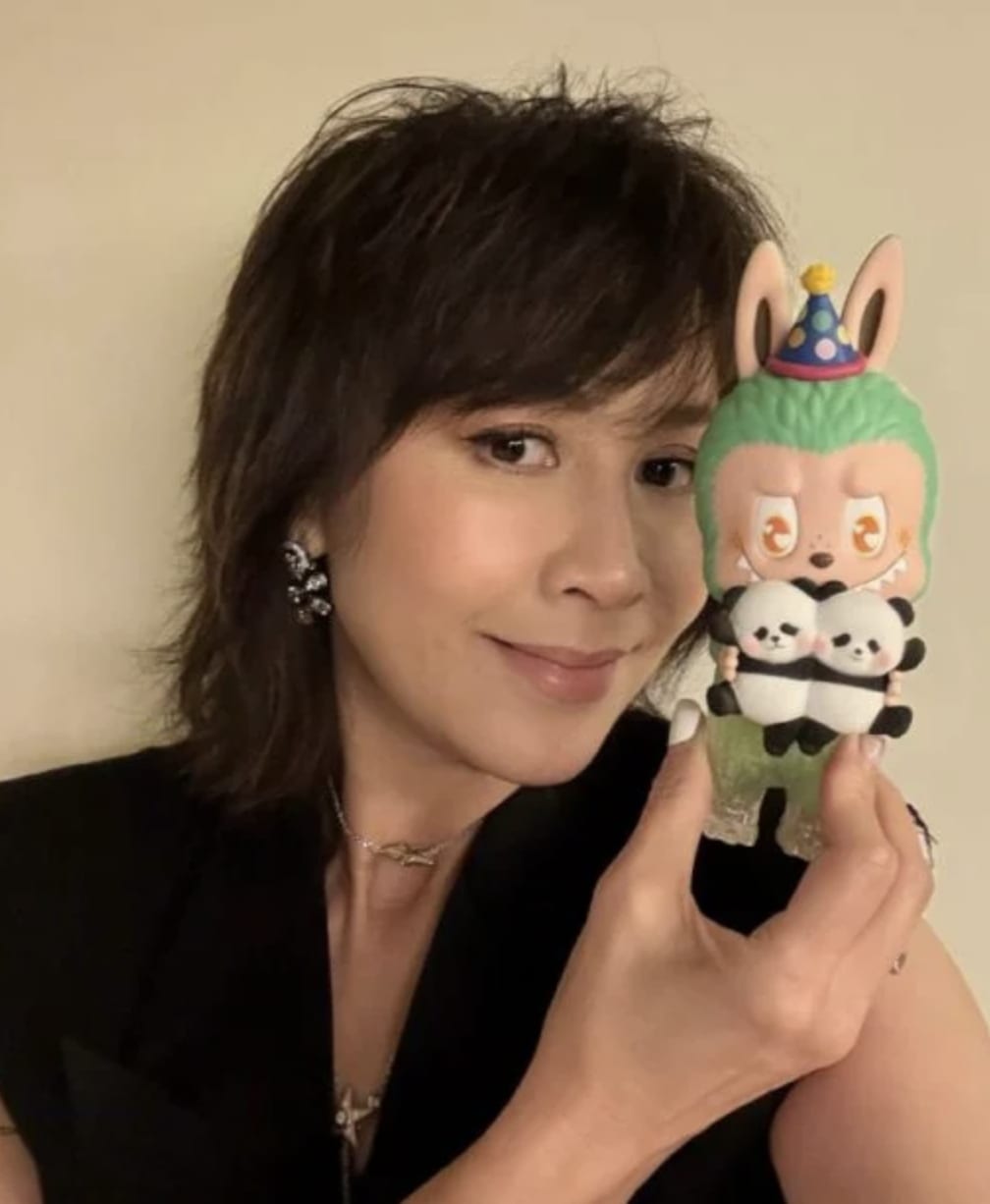 Tony Leung Receives Limited Edition Labubu x Panda Twins From Creator... And Immediately Gave It To Wife Carina Lau