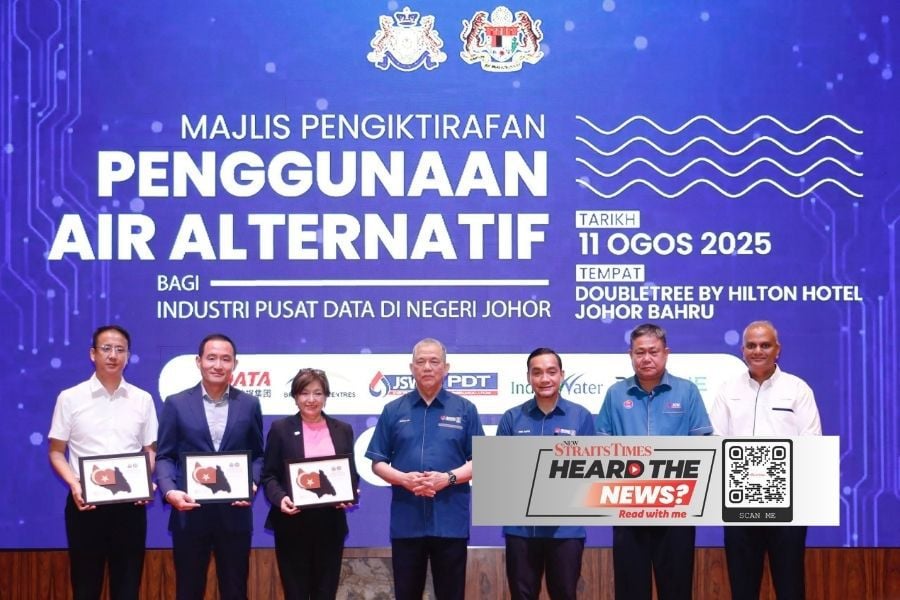 Water reclamation plant for data centre use launched in Johor