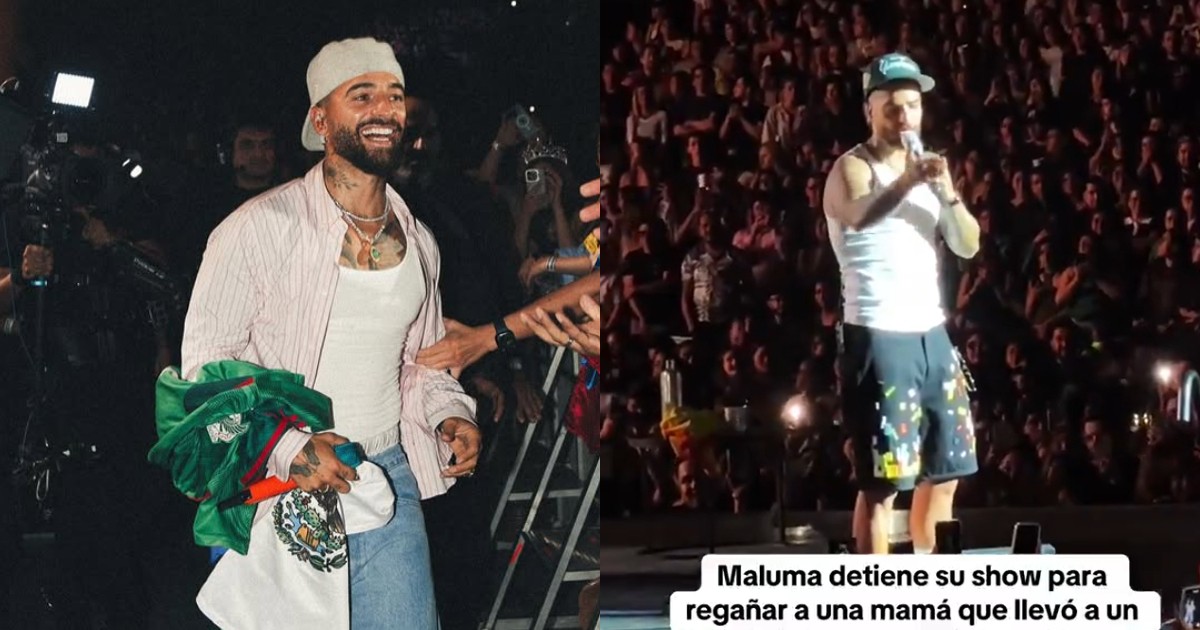 Maluma stops concert to reprimand fan who brought along a baby