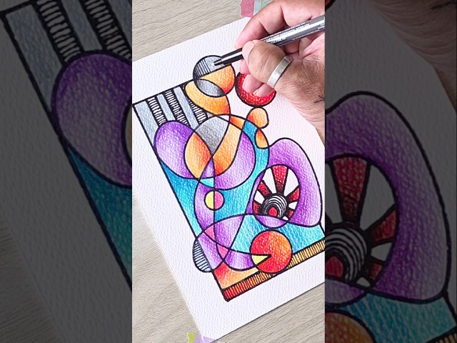 Abstract Doodle Art 💫✍️ #art #doodle #shorts