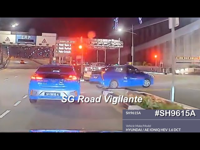 bayfront ave comfort taxi kia niro fail to conform to red light signal