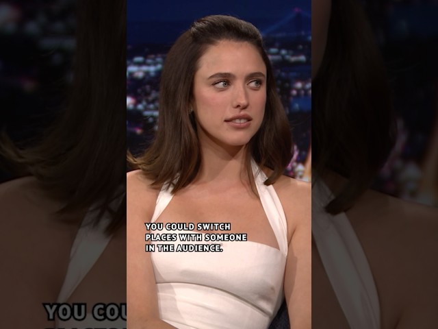 #MargaretQualley shocks Jimmy with her impromptu game of Truth or Dare 😭 #FallonTonight