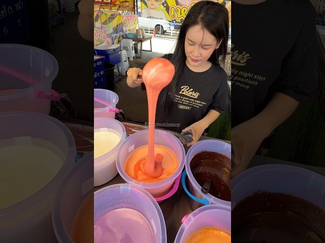 Thick Thai Milk Tea Drink in Bangkok