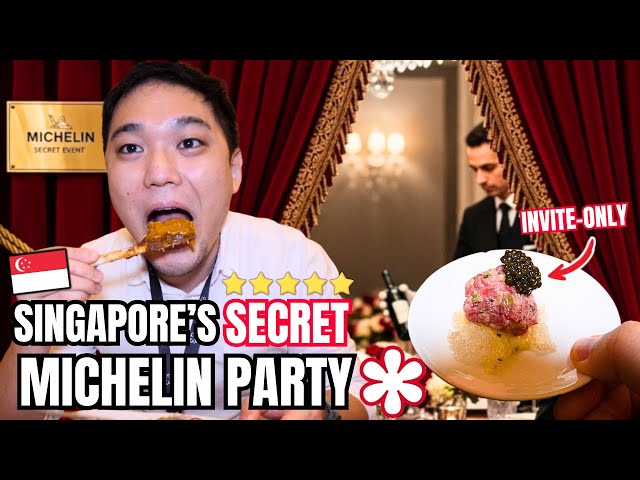 I Ate EVERYTHING at Singapore’s Secret Michelin Party (invite-only)