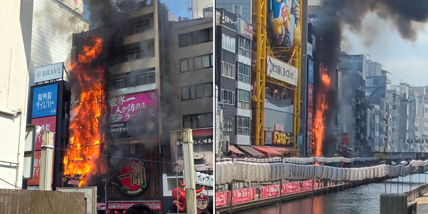 Fire at Osaka’s dotonbori district leaves 2 firefighters dead, 4 people sent to hospital