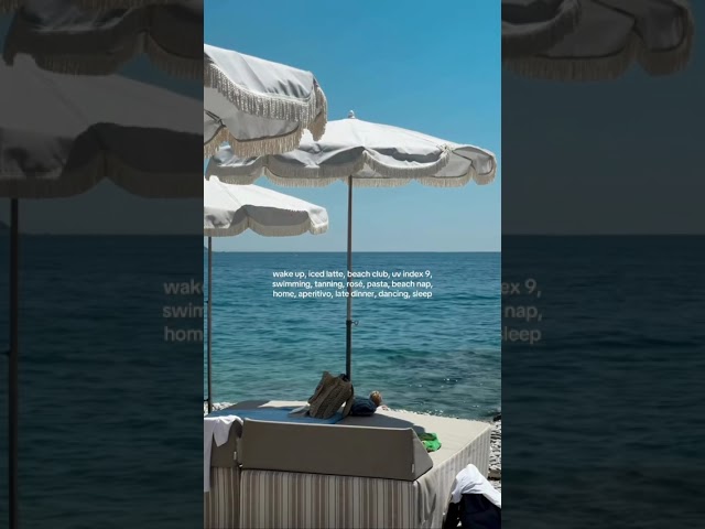 Today’s agenda at Plage Les Canailles in Nice #SummerInFrance #NiceFrance #lostin LostInTravel