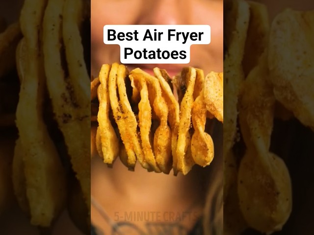 So Crispy! best potatoes you can make in your air fryer 😃 #kitchenhacks #airfryer