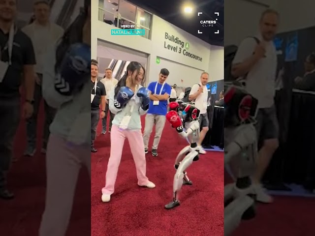 Robot And Human Have Huge Fight