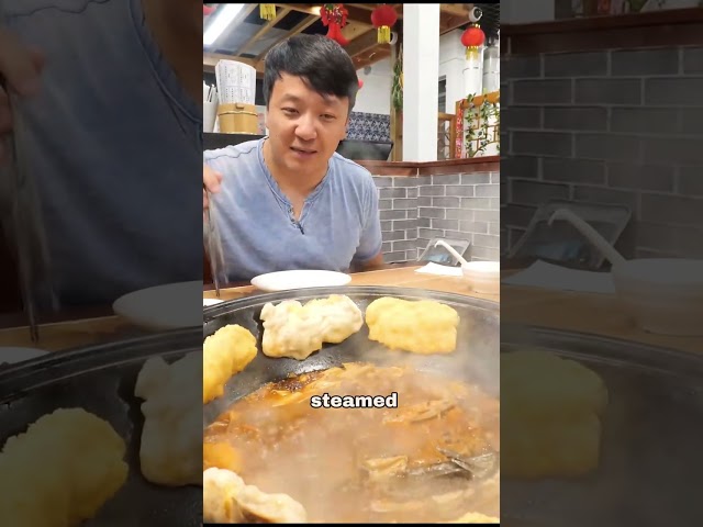 Hot Pot cooked in a GIANT WOK! #shorts