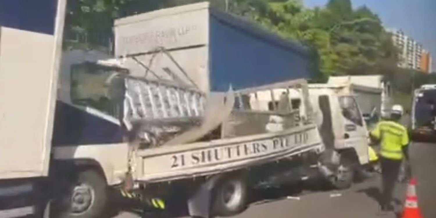6 Injured in accident involving 5 heavy vehicles along tpe, 2 drivers assisting investigations