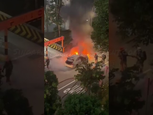 Car on fire at SunShine place on 25 August 2025