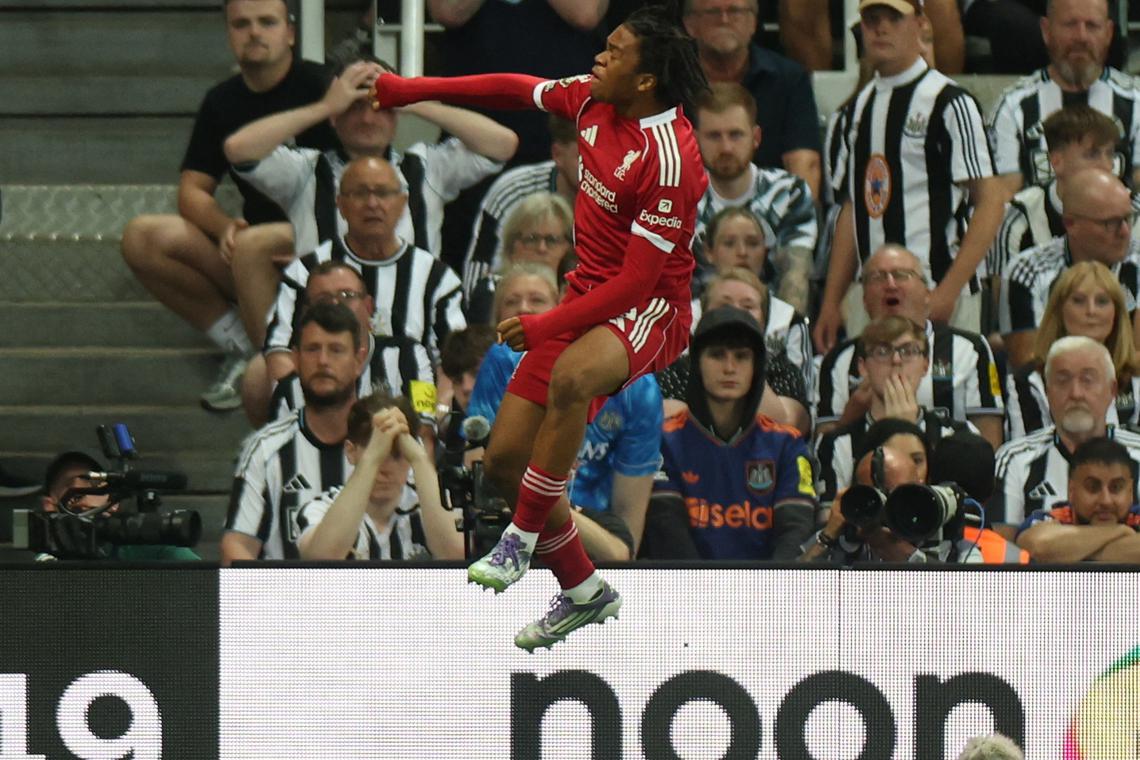Ngumoha makes dream debut with late winner for Liverpool at Newcastle