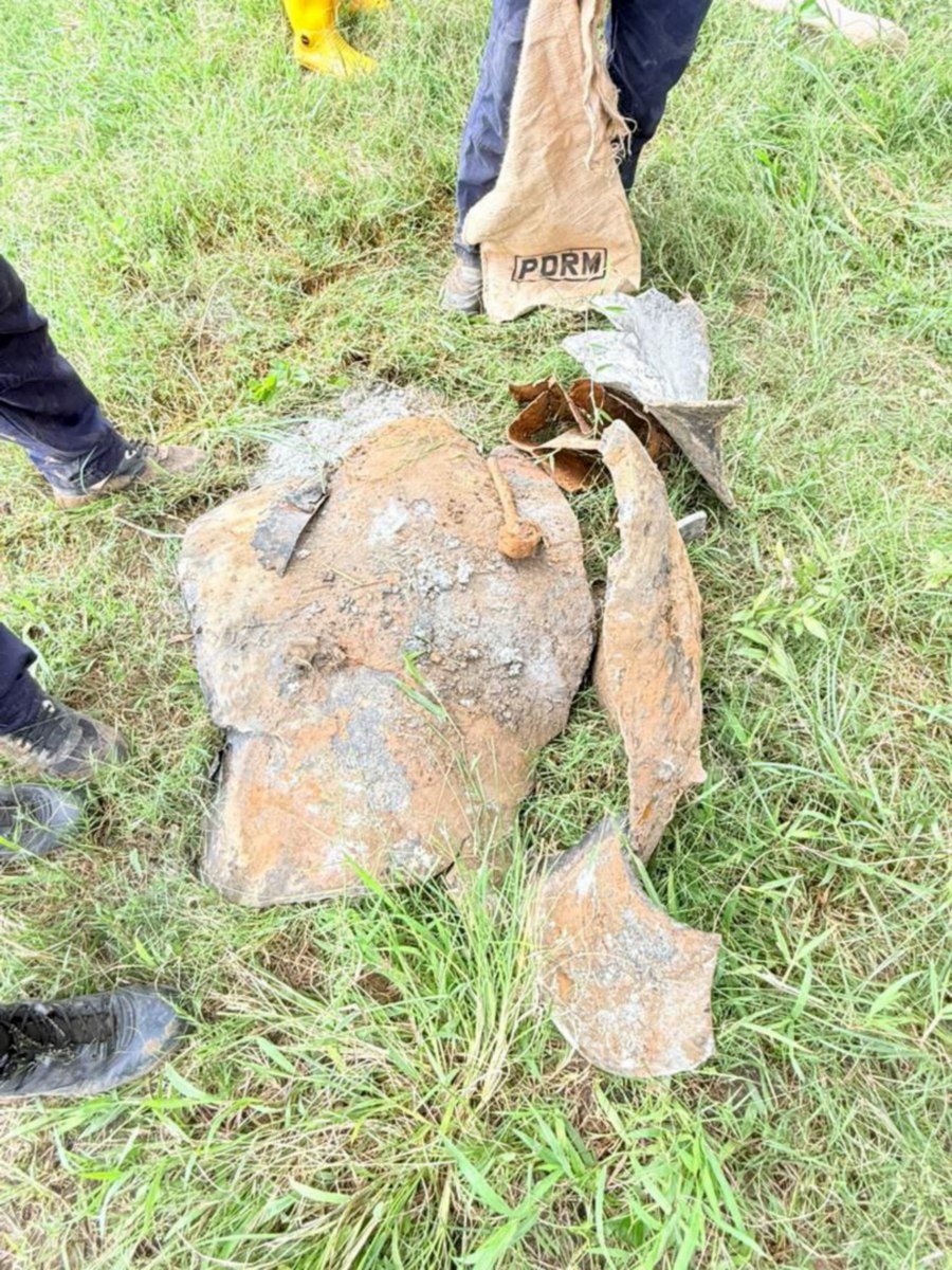 Lahad Datu police safely detonate World War II-era bomb 