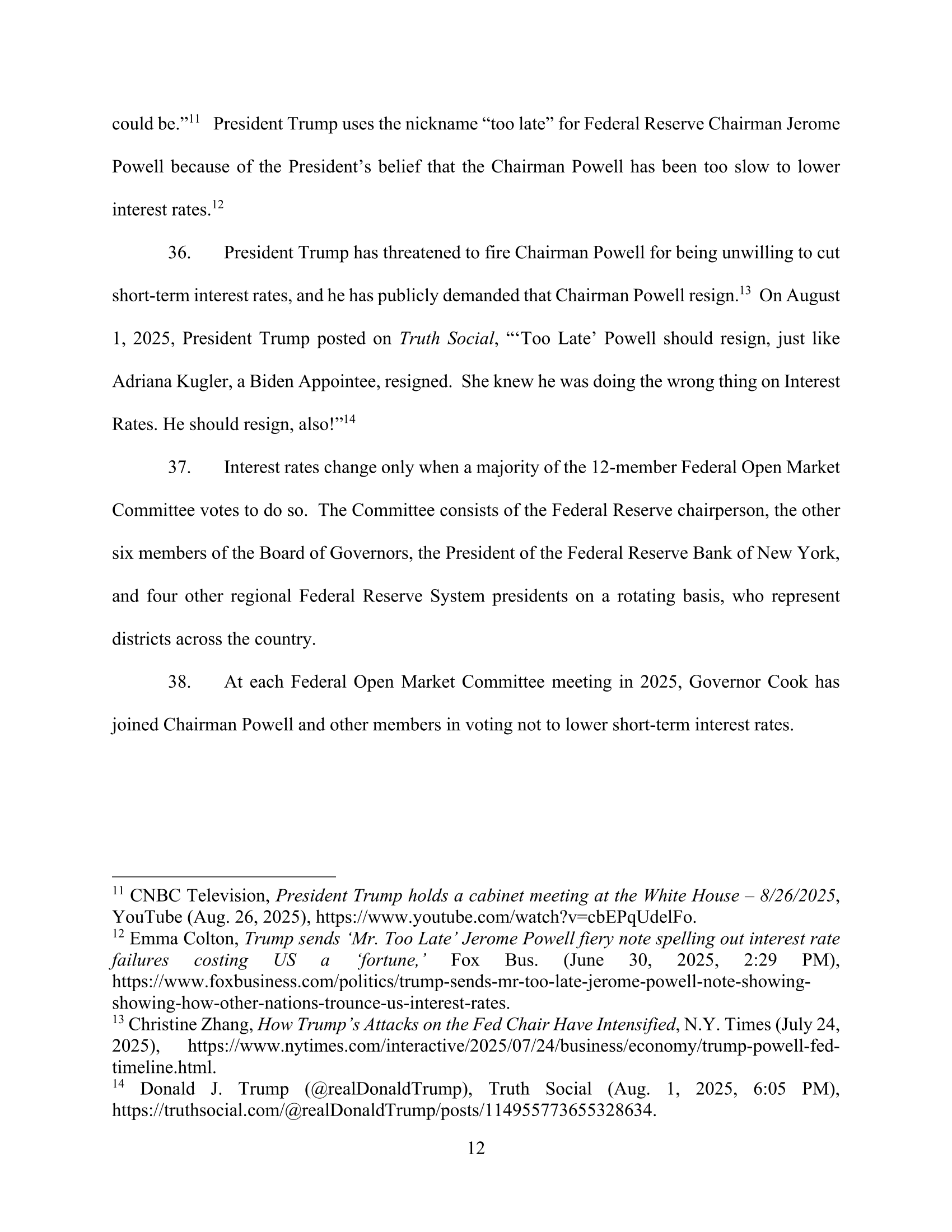 Read Lisa Cook’s Lawsuit
