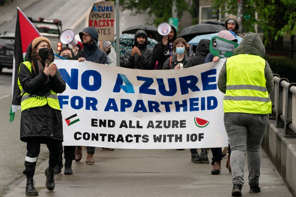 Microsoft fires two employees after Gaza war protest in president’s office
