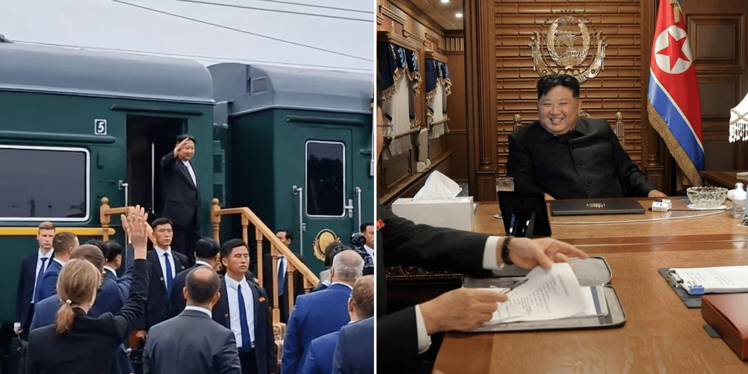 North Korean leader kim jong UN arrives in China aboard heavily armoured train to attend military parade