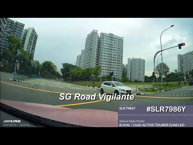 upper serangoon road bmw fail to conform to red light signal