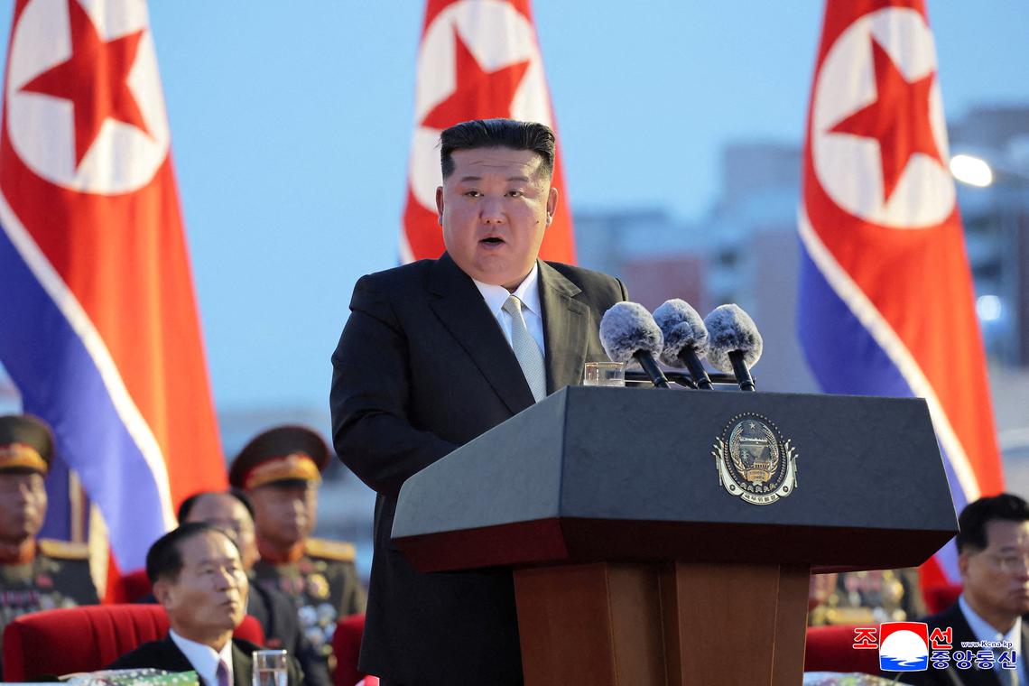 North Korea's Kim Jong Un crossed border into China via train, state media says