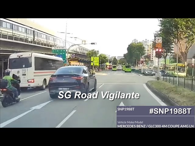 ang mo kio ave mecerdes fail to conform to red light signal