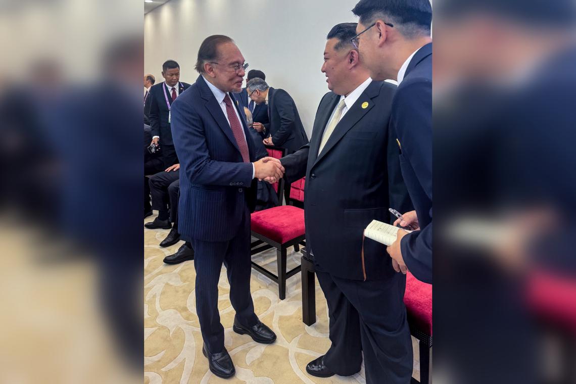 Malaysia PM Anwar meets North Korea’s Kim Jong Un during chance encounter in China