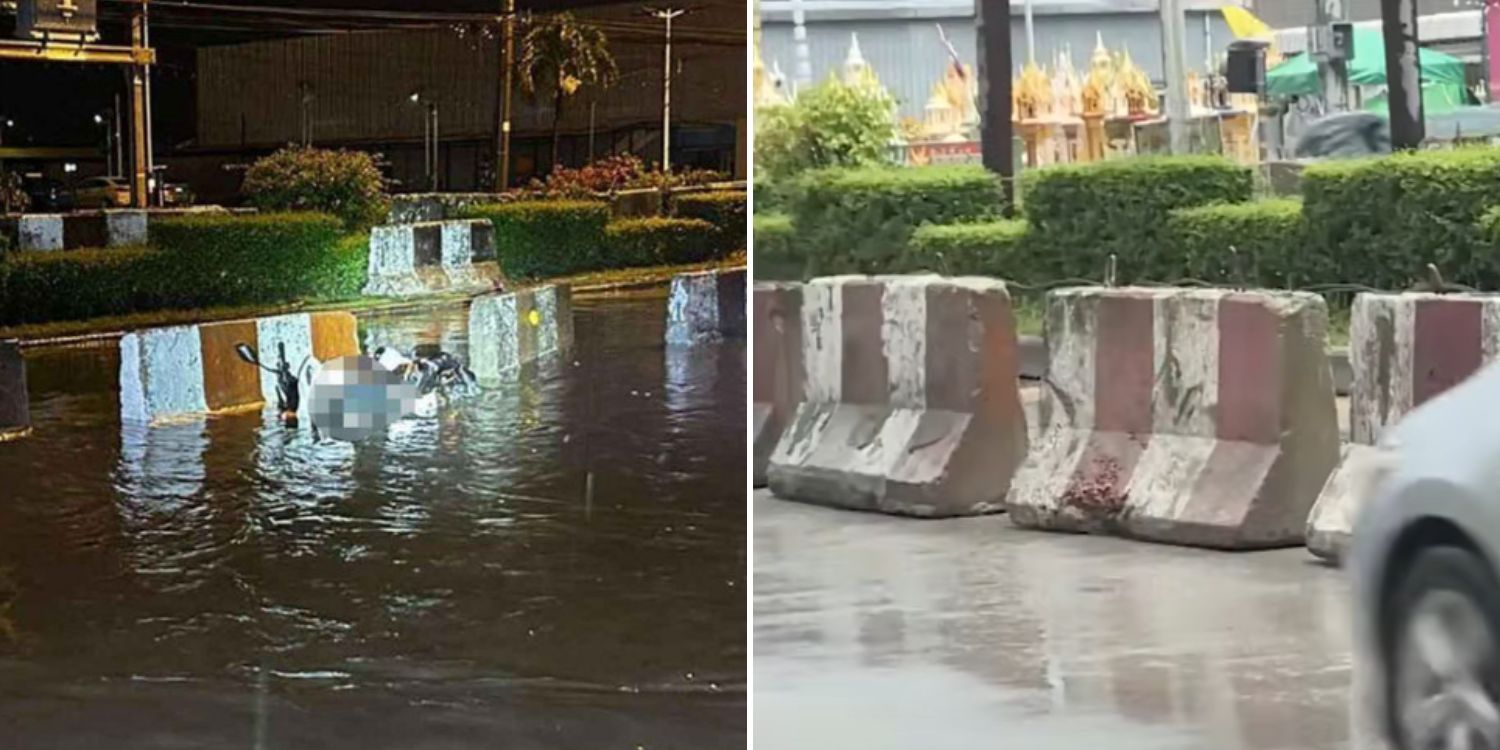 Teen in Thailand gets electrocuted while pushing motorbike through floodwaters