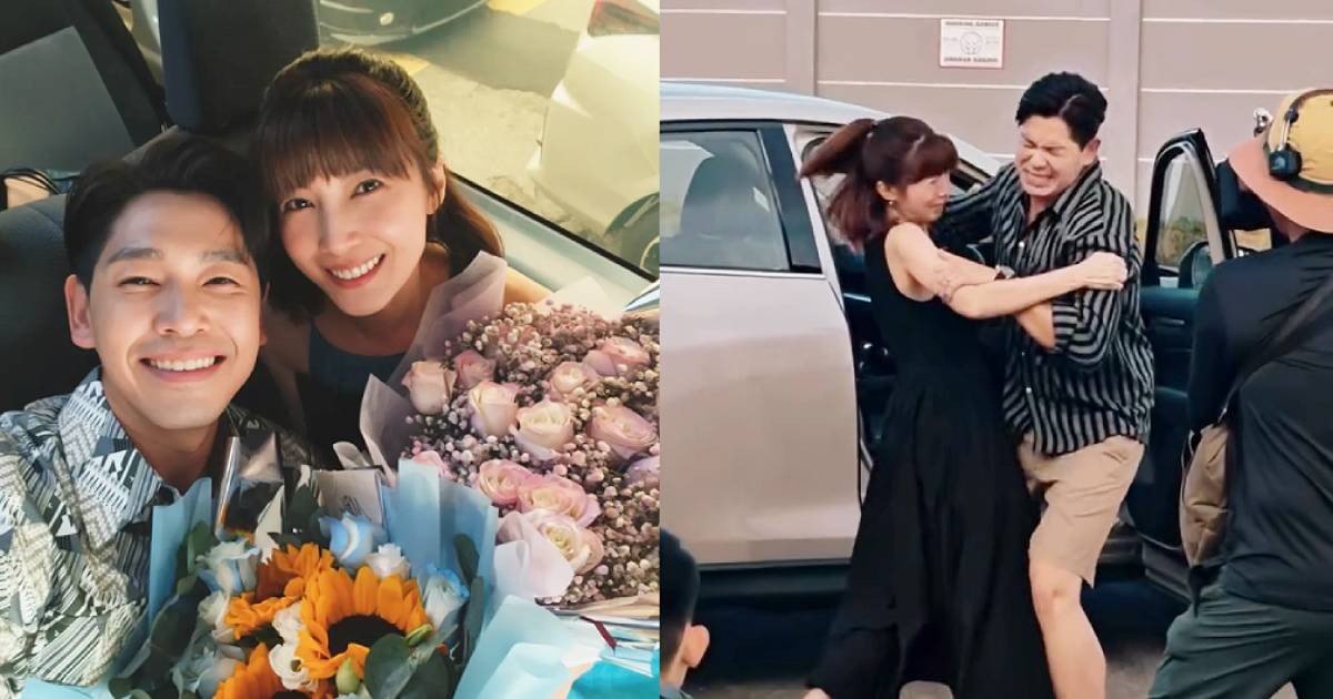 Jeanette Aw's 1st drama in 6 years wraps, manager reveals behind-the-scenes footage of action scene with Romeo Tan