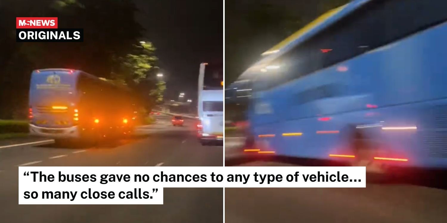 Several buses speed recklessly on tpe, sparking concerns about road safety