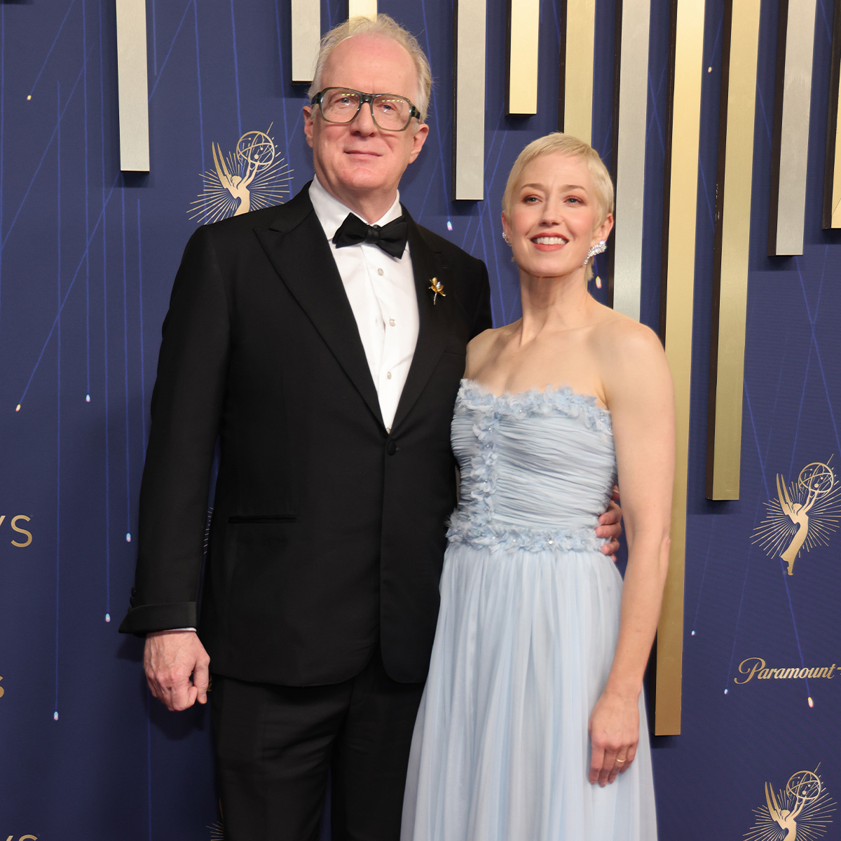 White Lotus' Carrie Coon and Tracy Letts Are Picture Perfect for Emmys 2025 Date Night