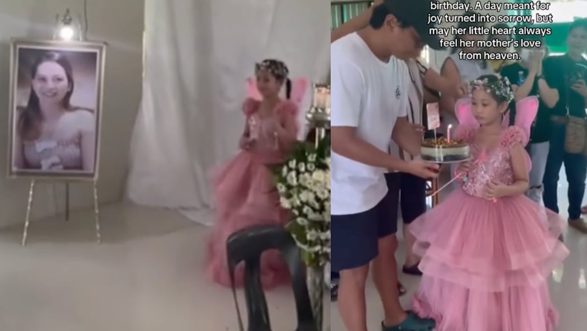 7-Yr-Old Girl's Heartbreaking Birthday Celebration At Mum’s Funeral