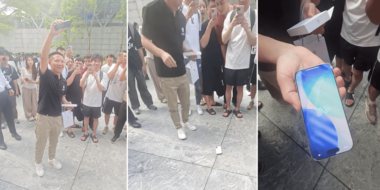Man in China drops brand new iPhone 17 for durability test, screen ends up cracking