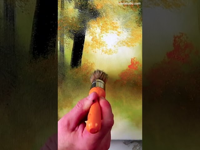 How to paint Autumn Gate Landscape Painting #painting #autumnart #paintingtechniques #art