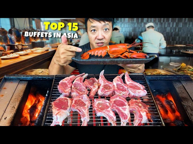 Top 15 BEST BUFFETS in Asia CHEAPEST vs  MOST EXPENSIVE
