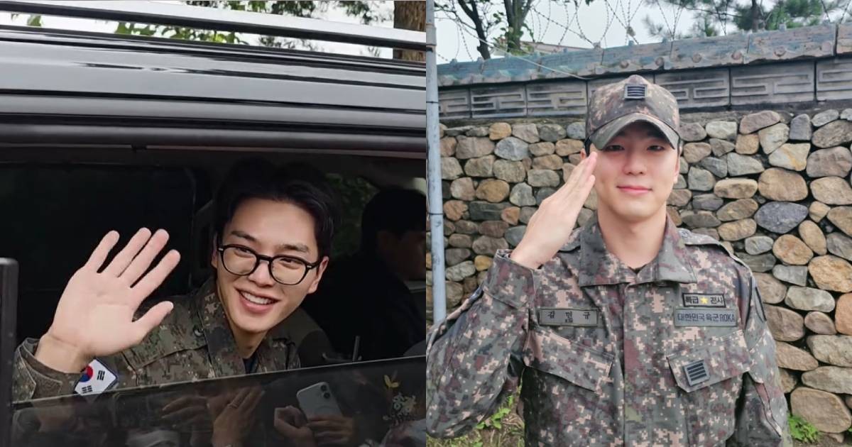 Heartthrobs Song Kang and Kim Min-gue discharged from military, thank fans for celebrating