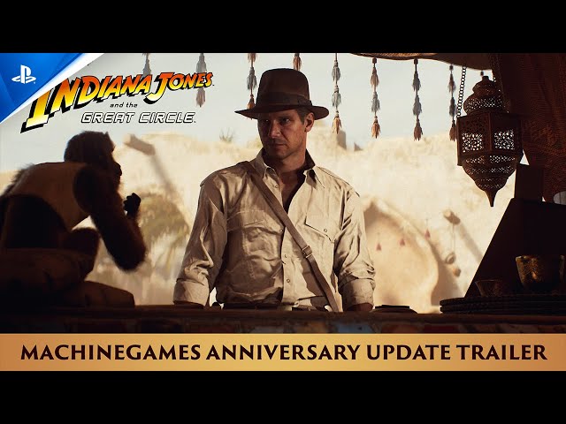 Indiana Jones and the Great Circle - MachineGames Anniversary Update Trailer | PS5 Games