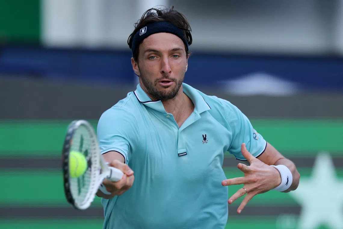 Rinderknech stuns Auger-Aliassime to join cousin Vacherot in Shanghai Masters semis