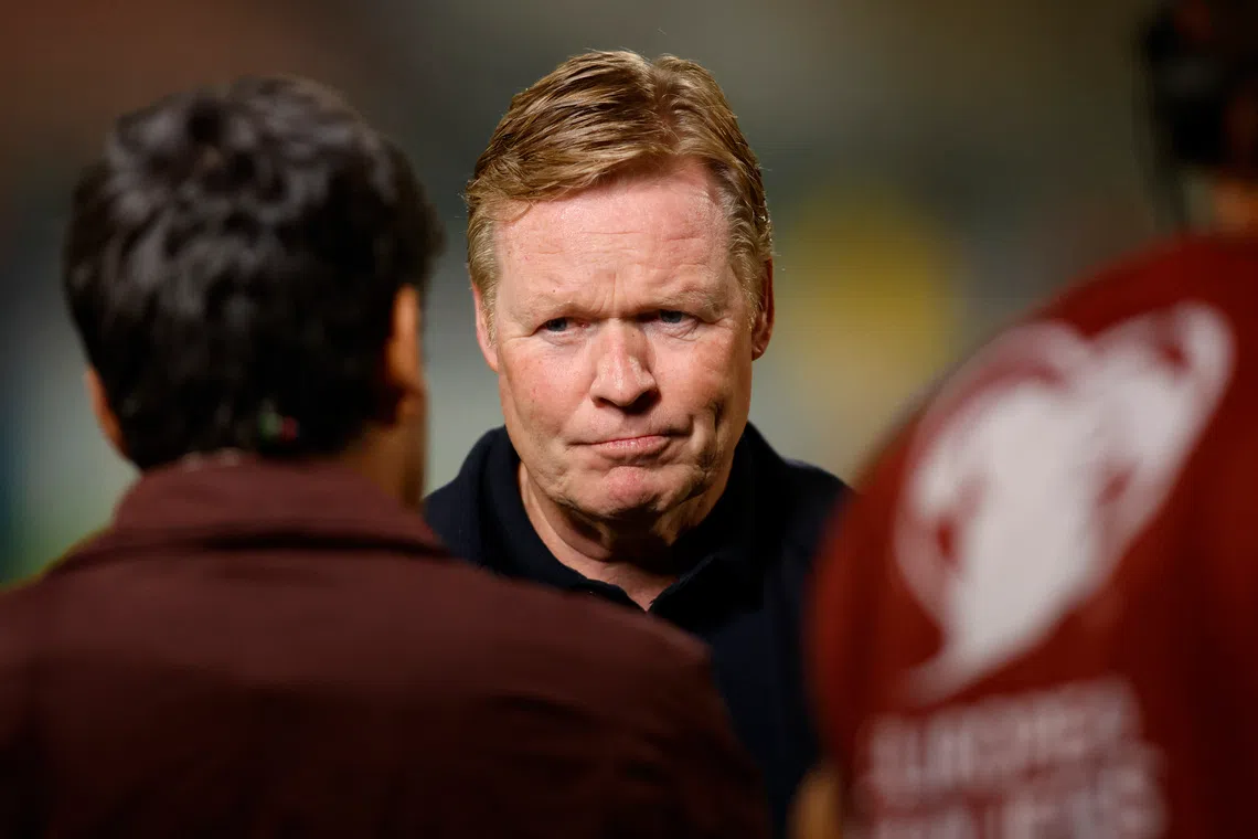 Coach Koeman waves away critics after Dutch ease past Malta