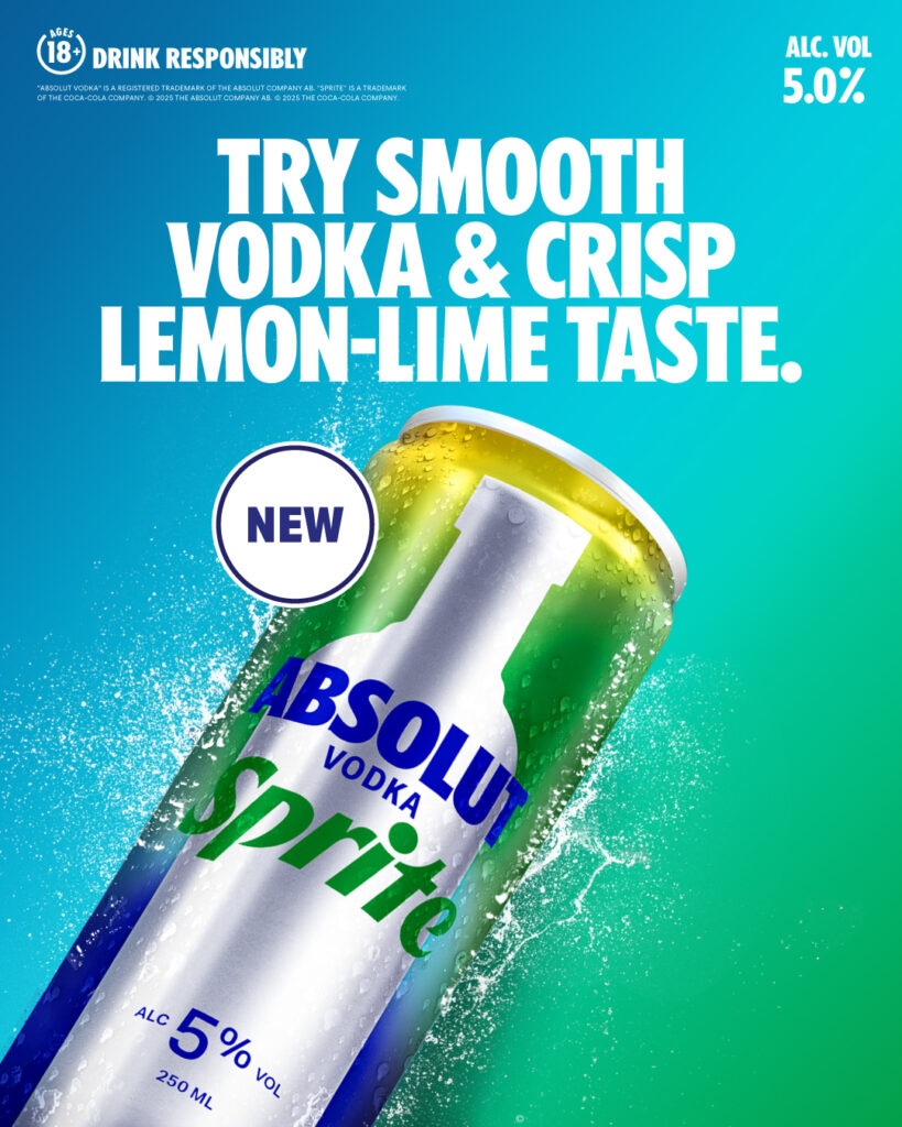 Absolut Vodka & Sprite Ready-To-Drink Cocktail Makes Sparkling Debut in Singapore