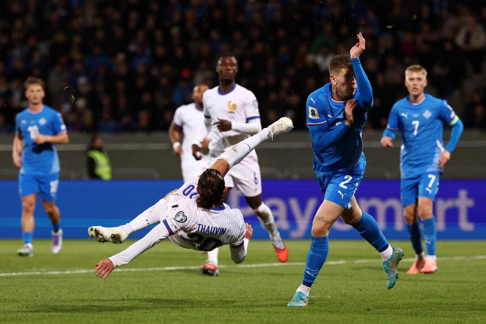 France held by Iceland as Germany, Belgium edge closer to 2026 World Cup spots