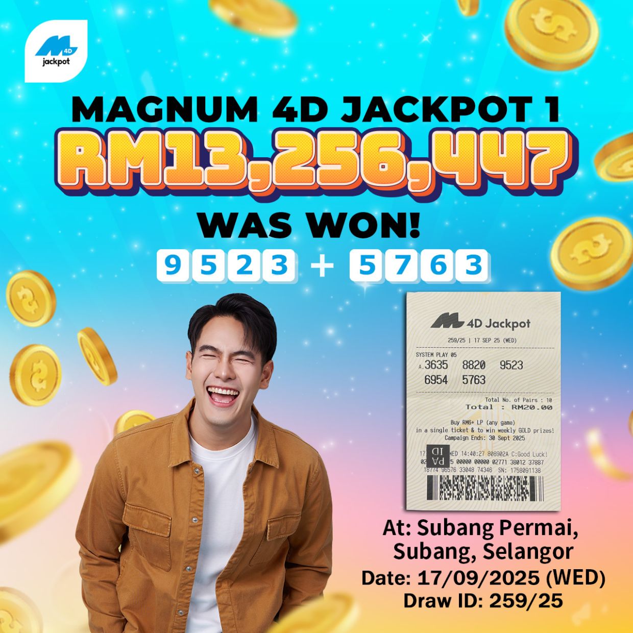 Selangor couple’s ‘Blind Box’ surprise unboxes RM13.26mil Magnum 4D Jackpot win