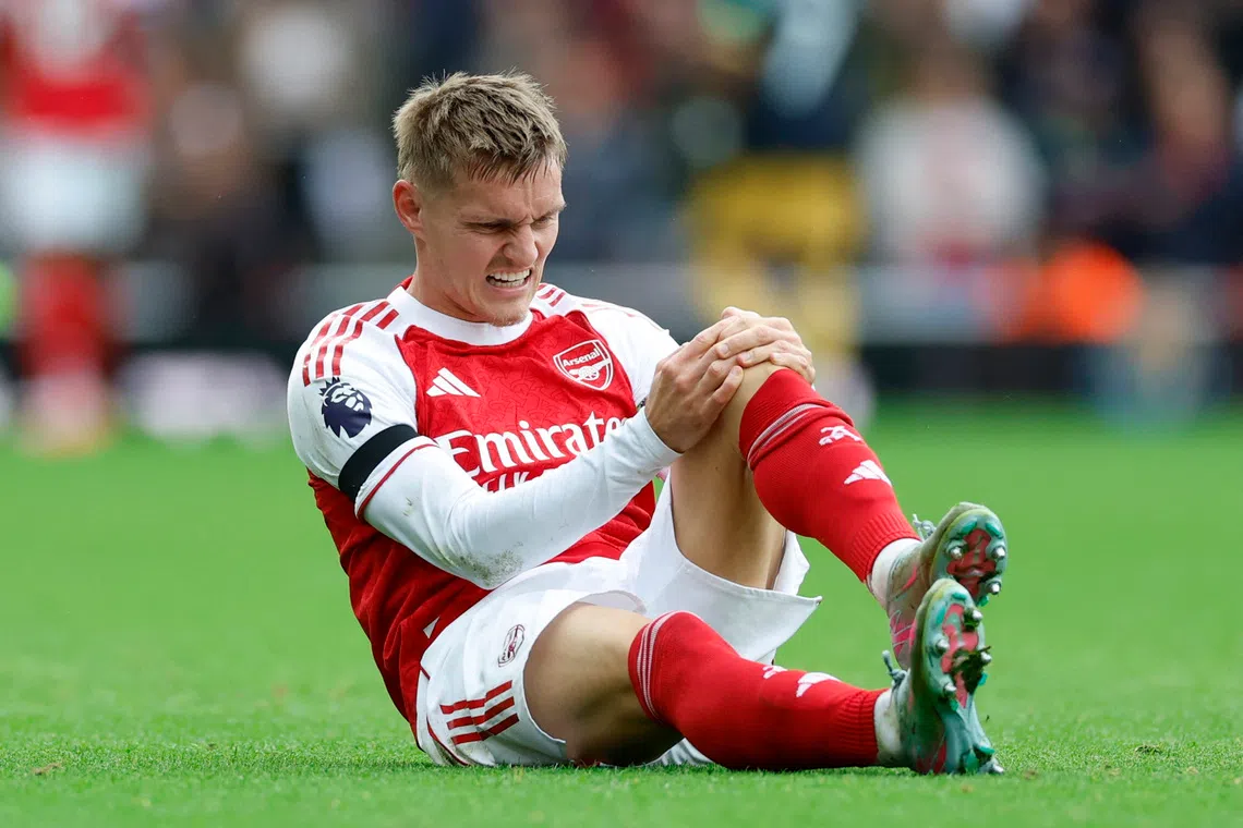 Arsenal captain Odegaard sidelined for weeks in fresh injury blow