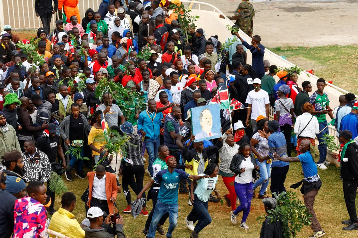 Heavy security at state funeral for Kenyan opposition leader Odinga after deadly day